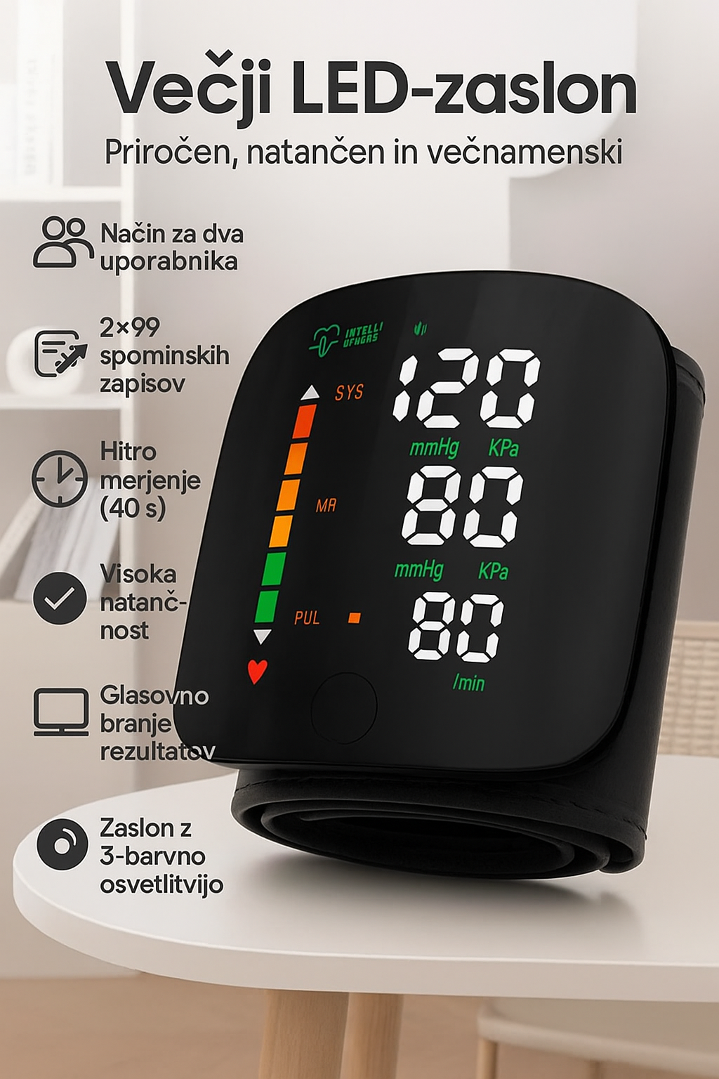 Merilnik Krvnega Tlaka Za Zapestje